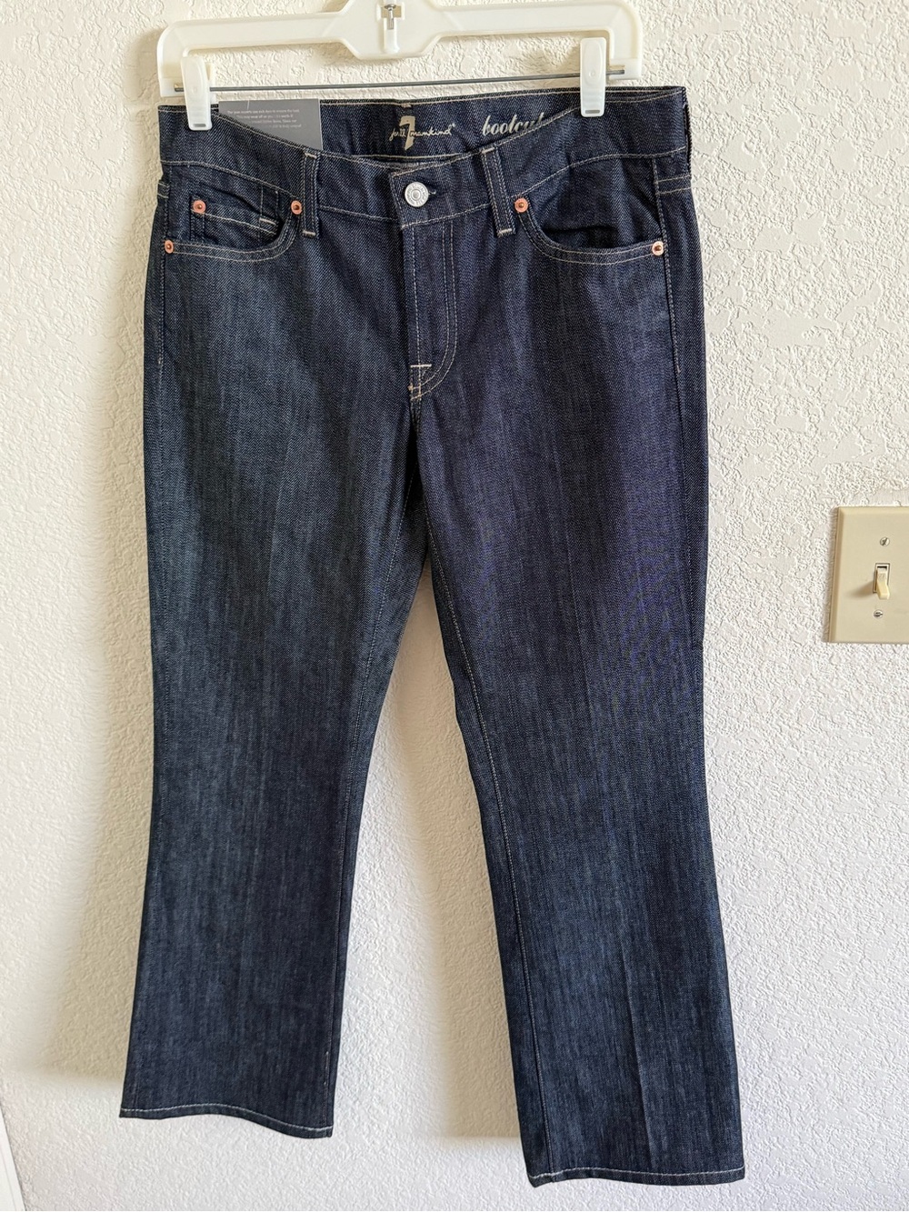 7 For All Mankind Dark Indigo Bootcut Jeans